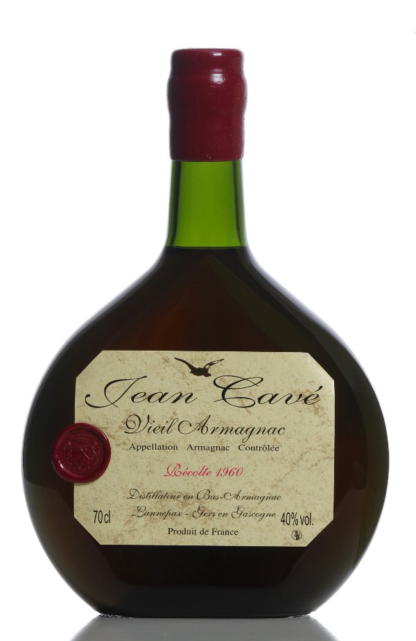 armagnac 1960 millesime  bouteille armagnac basquaise 70cl armagnac jean cave