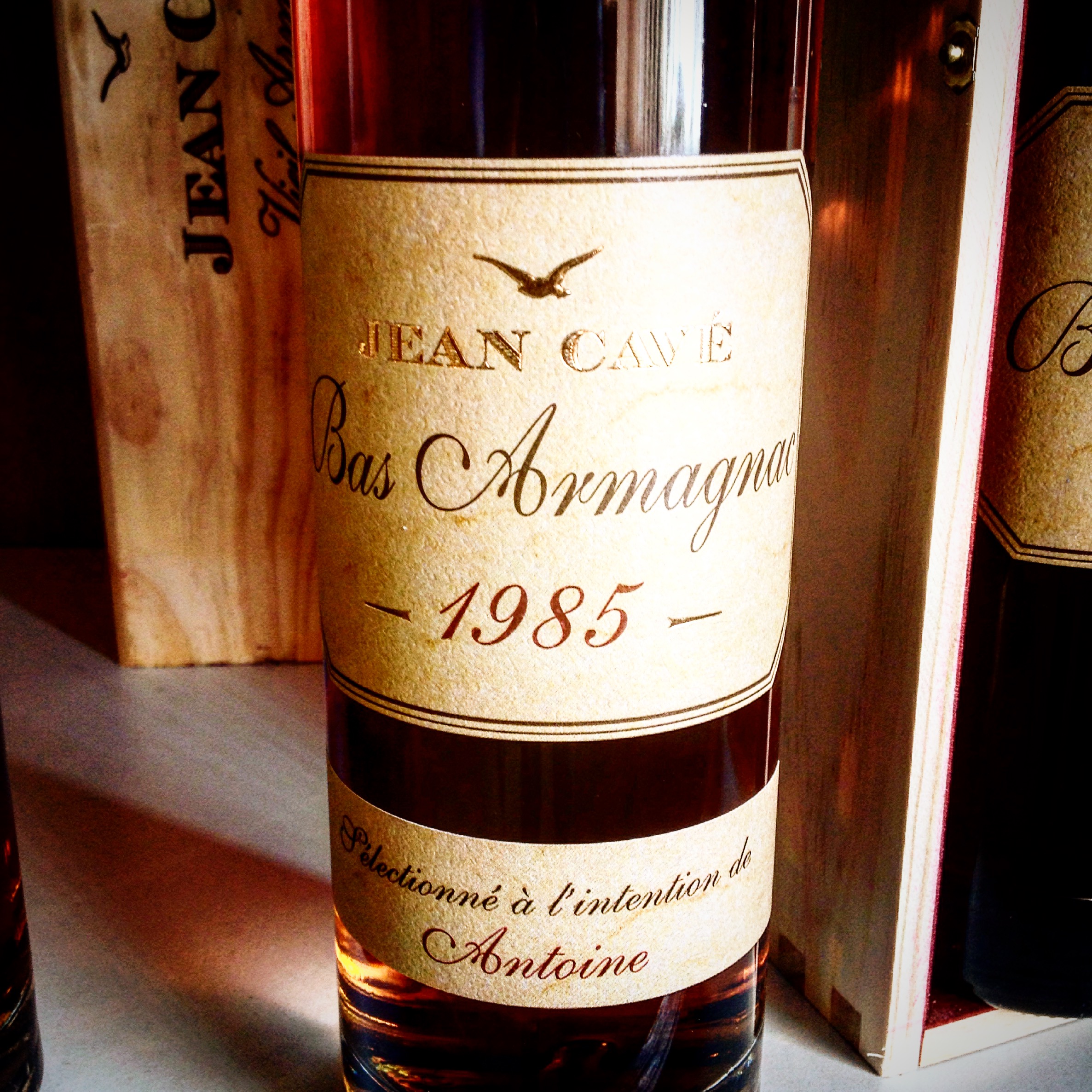 > Bouteille personnalisée d'Armagnac