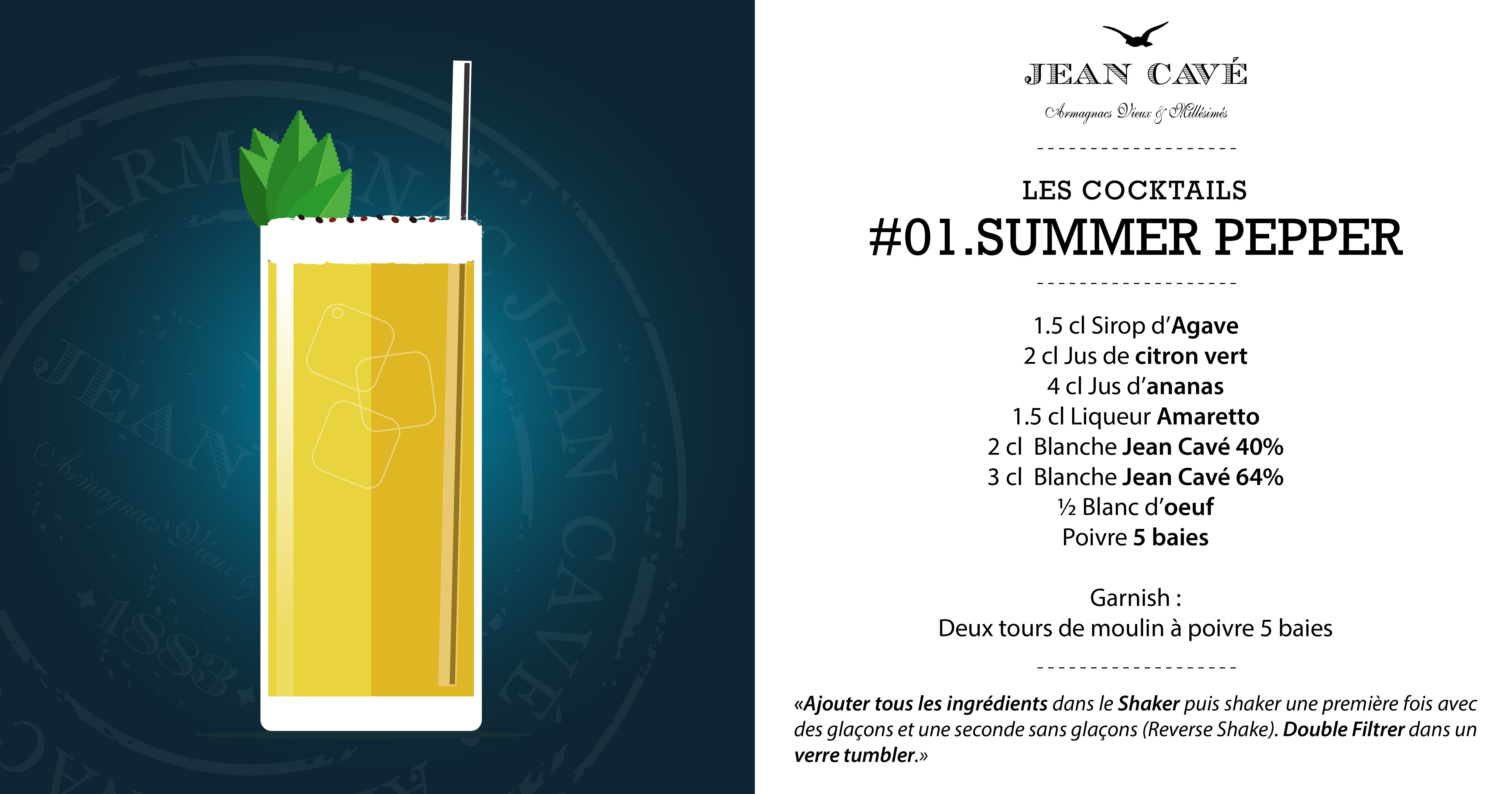 Cocktail Armagnac du week-end : #01 le Summer Pepper